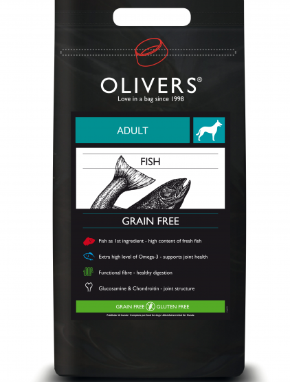 oliver's vis graanvrije hondenbrokken