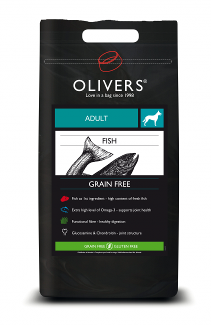 oliver's vis graanvrije hondenbrokken